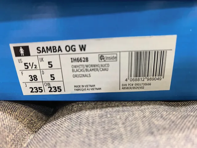 Adidas Samba OG Off-White and Black Lifestyle Sneakers 2