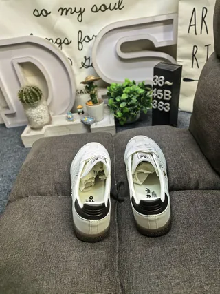 Adidas Samba OG Off-White and Black Lifestyle Sneakers 8