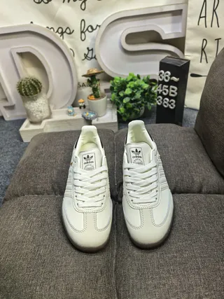 Adidas Samba OG Off-White and Black Lifestyle Sneakers 10