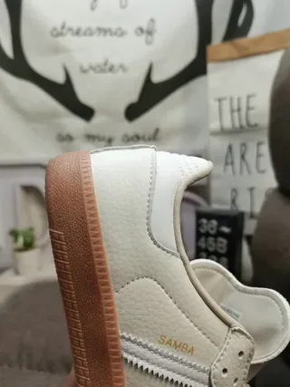 Adidas Samba OG Off-White Gum Lifestyle Sneakers 3