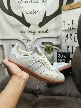 Adidas Samba OG Off-White Gum Lifestyle Sneakers 5