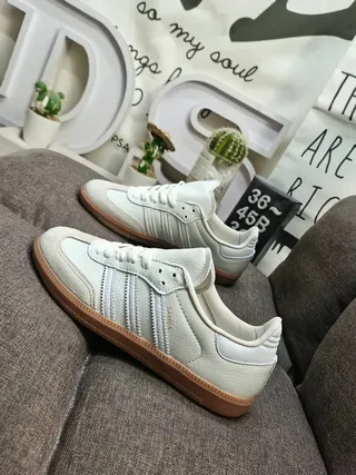 Adidas Samba OG Off-White Gum Lifestyle Sneakers 7