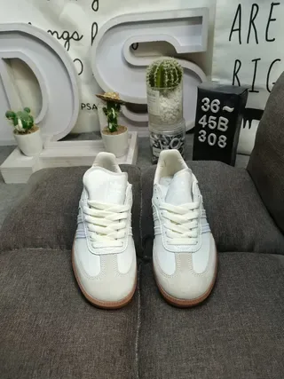 Adidas Samba OG Off-White Gum Lifestyle Sneakers 10