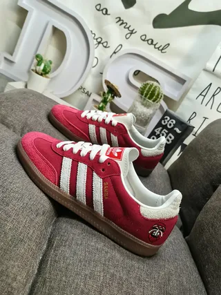 Adidas Samba OG Red and White Lifestyle Sneakers 7
