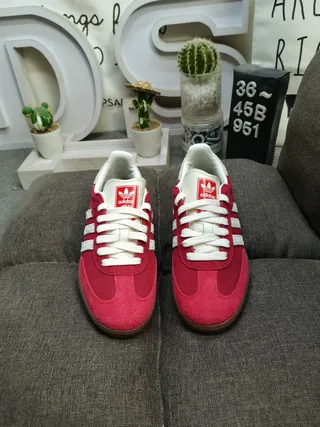 Adidas Samba OG Red and White Lifestyle Sneakers 10