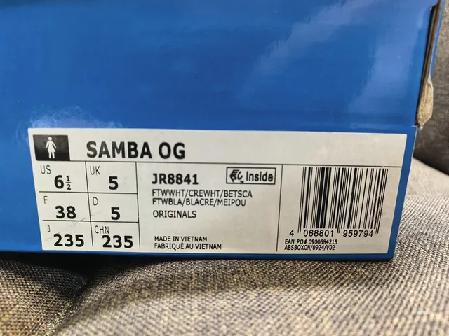 Adidas Samba OG White Gray Gum Lifestyle Sneakers 2