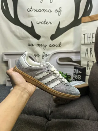Adidas Samba OG White Gray Gum Lifestyle Sneakers 5