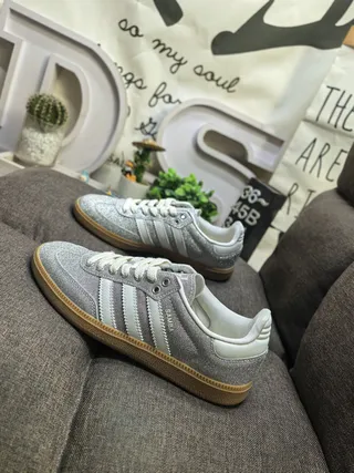 Adidas Samba OG White Gray Gum Lifestyle Sneakers 7