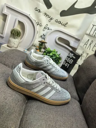 Adidas Samba OG White Gray Gum Lifestyle Sneakers 9