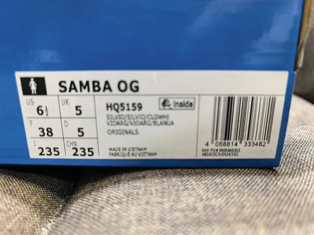 Adidas Samba OG White Gray Gum Lifestyle Sneakers 12