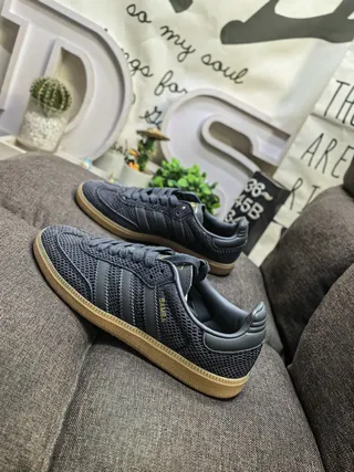 Adidas Samba OG White Gray Gum Lifestyle Sneakers 17