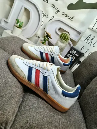 Adidas Samba OG White Navy Red Lifestyle Sneakers 7