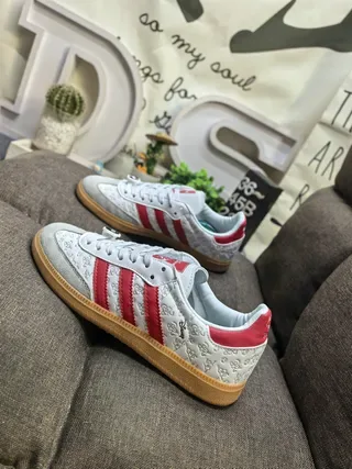 Adidas Samba OG White Red Gum Lifestyle Sneakers 7