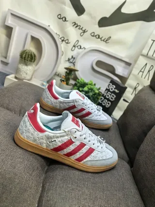 Adidas Samba OG White Red Gum Lifestyle Sneakers 9