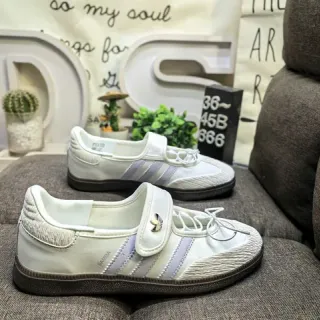 Adidas Samba White and Lavender Lifestyle Sneakers