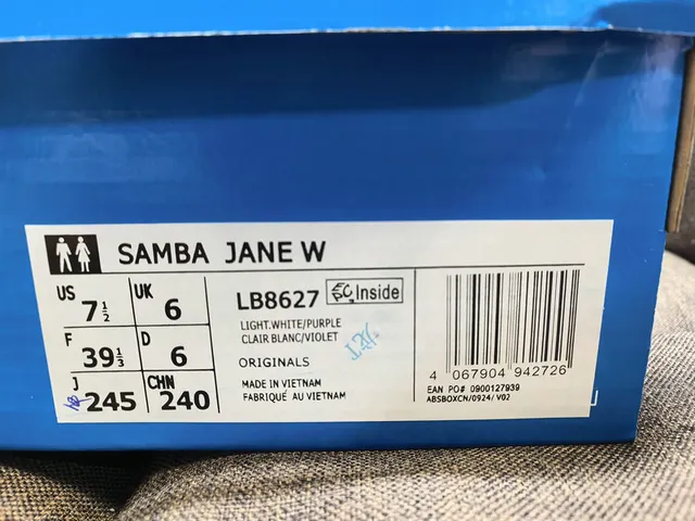 Adidas Samba White and Lavender Lifestyle Sneakers 2