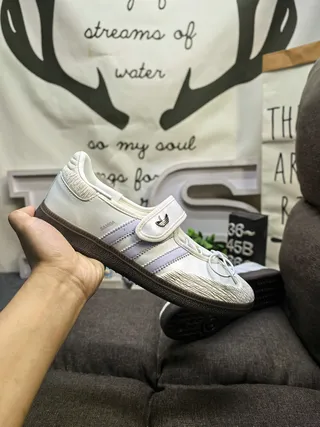 Adidas Samba White and Lavender Lifestyle Sneakers 5