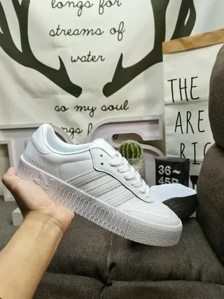 Adidas Samba White Black Brown Lifestyle Sneakers 5