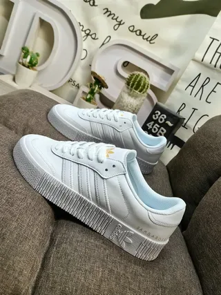 Adidas Samba White Black Brown Lifestyle Sneakers 7