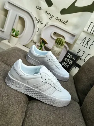 Adidas Samba White Black Brown Lifestyle Sneakers 9