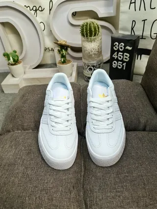 Adidas Samba White Black Brown Lifestyle Sneakers 10