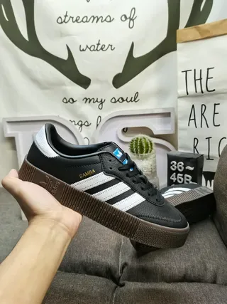 Adidas Samba White Black Brown Lifestyle Sneakers 15
