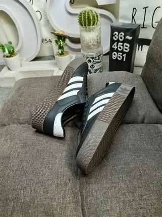 Adidas Samba White Black Brown Lifestyle Sneakers 16