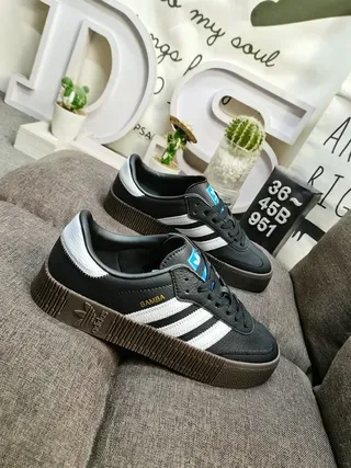 Adidas Samba White Black Brown Lifestyle Sneakers 19