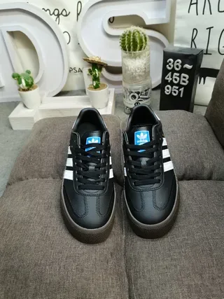 Adidas Samba White Black Brown Lifestyle Sneakers 20