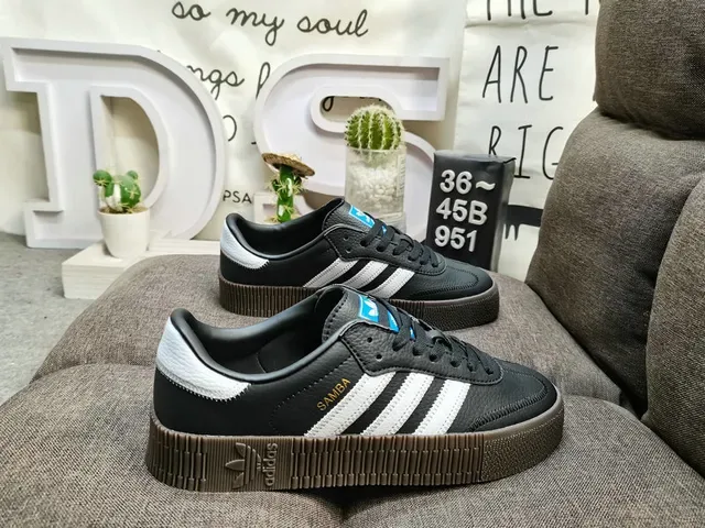 Adidas Samba White Black Brown Lifestyle Sneakers 21
