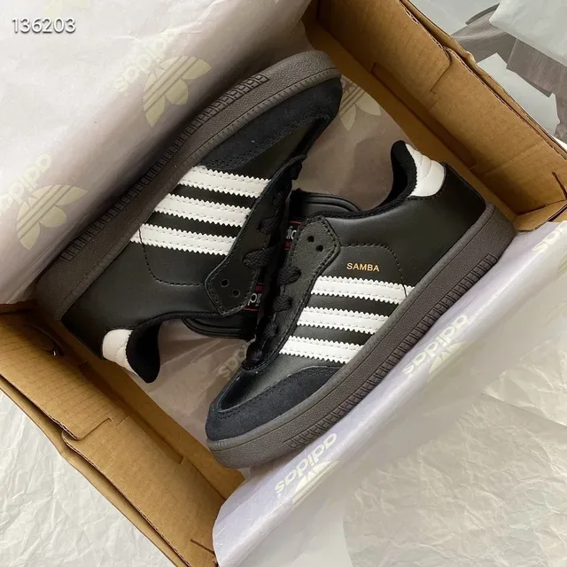 Adidas Samba White Black Gray Lifestyle Sneakers 22
