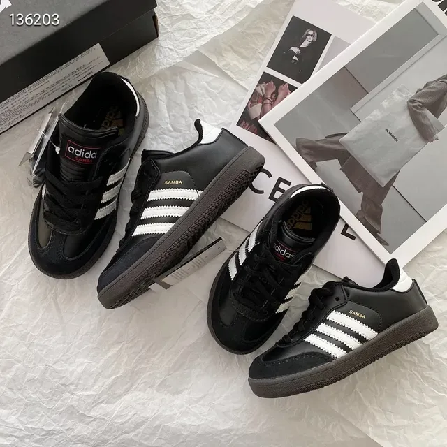 Adidas Samba White Black Gray Lifestyle Sneakers 23