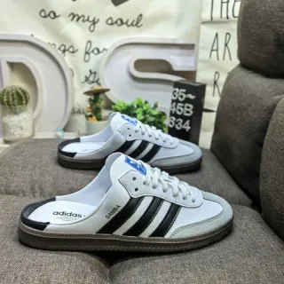 Adidas Samba White Black Gray 乐福鞋