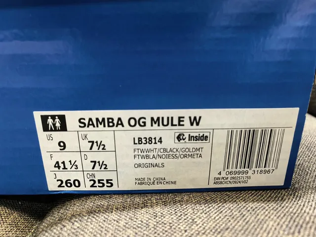 Adidas Samba White Black Gray Loafers 2