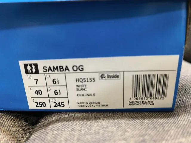 Adidas Samba White Black Low-Top Cupsole Suede-Like Upper Lifestyle Sneakers 2
