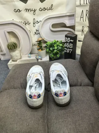 Adidas Samba White Black Low-Top Cupsole Suede-Like Upper Lifestyle Sneakers 8