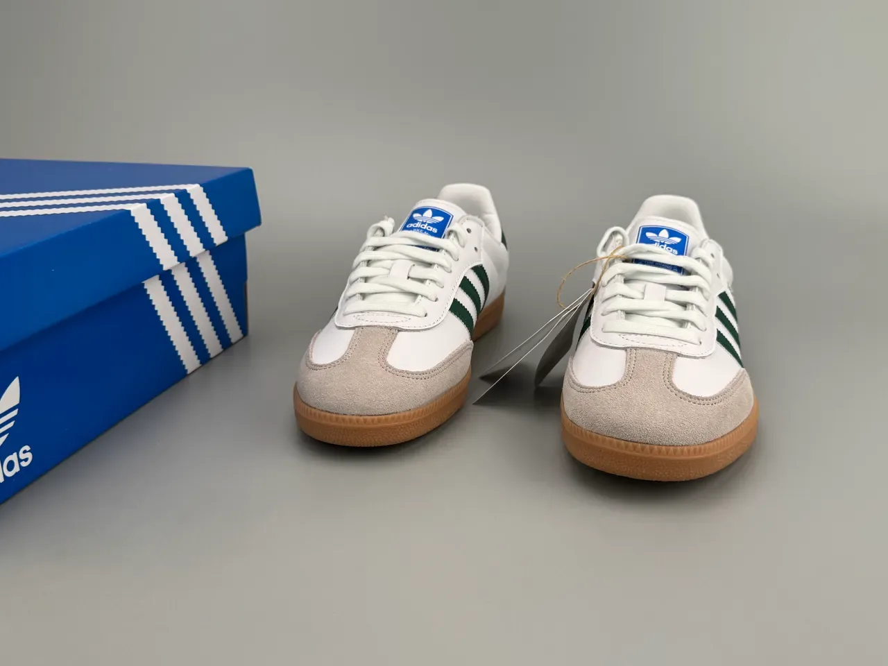 Adidas Samba White Green Gum Lifestyle Sneakers 5