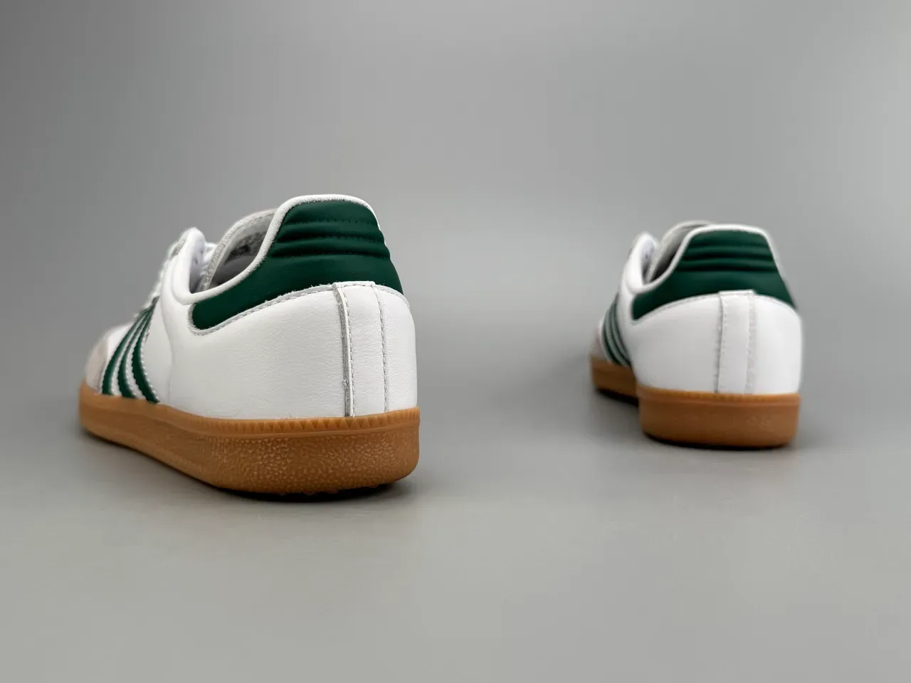 Adidas Samba White Green Gum Lifestyle Sneakers 8