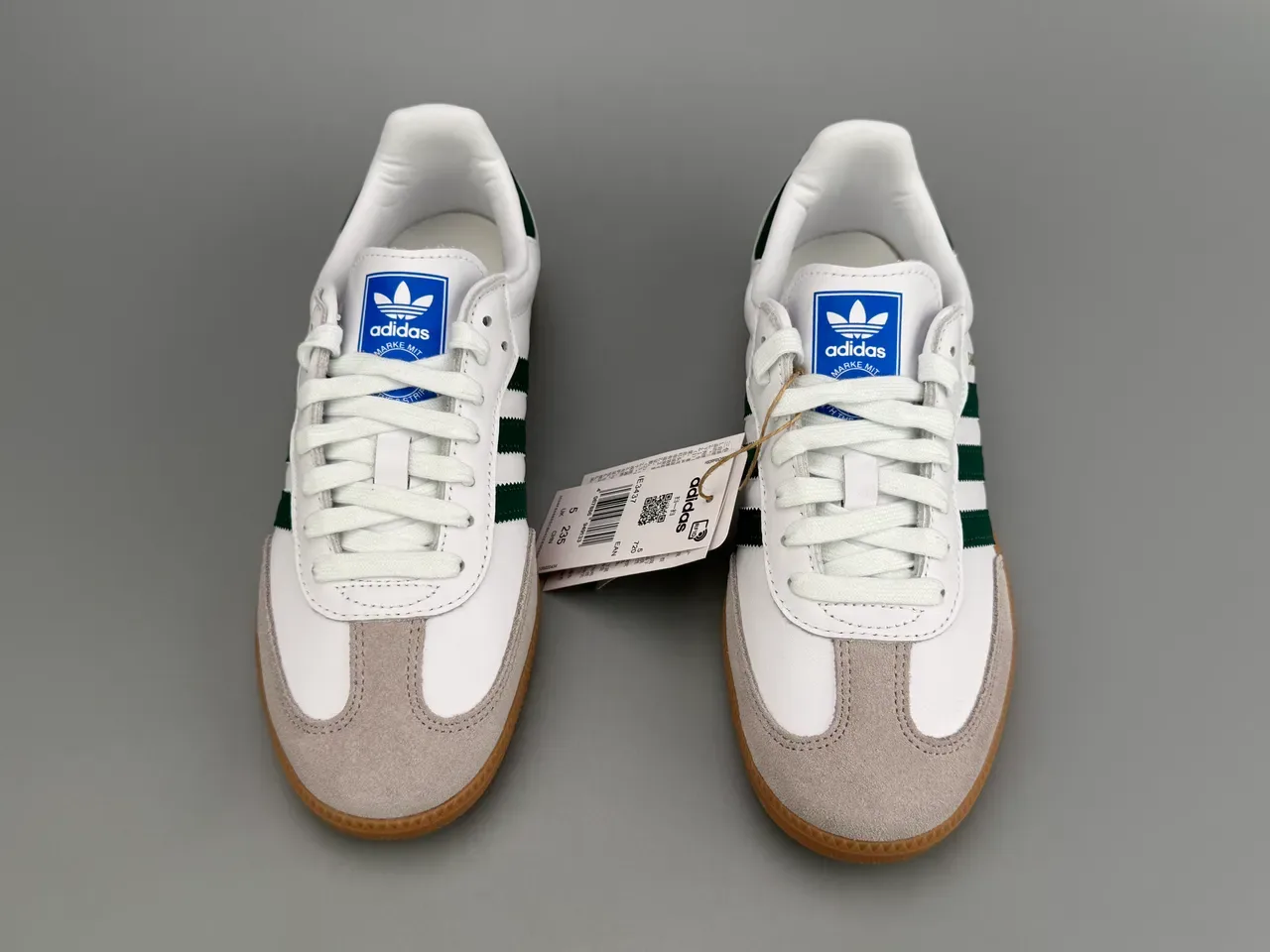 Adidas Samba White Green Gum Lifestyle Sneakers 10