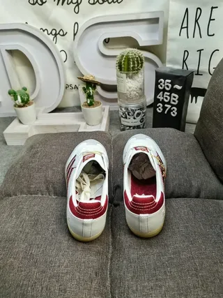 Adidas Samba White Red Black Gum Lifestyle Sneakers 8