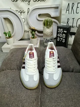 Adidas Samba White Red Black Gum Lifestyle Sneakers 10