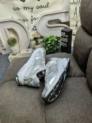 Adidas Silver Metallic Mesh Lifestyle Sneakers 6