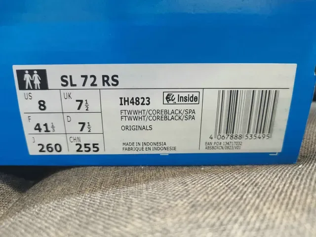Adidas SL 72 White Black Gray Yellow Lifestyle Sneakers 2