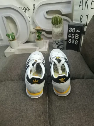 Adidas SL 72 White Black Gray Yellow Lifestyle Sneakers 8