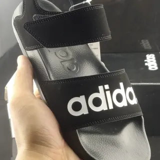 Adidas Slide Black Two-Strap Molded Sole Slipper
