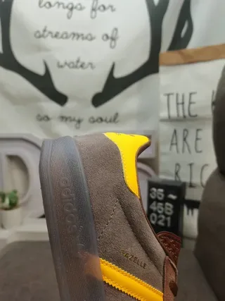Adidas Spezial Brown and Yellow Lifestyle Sneakers 3