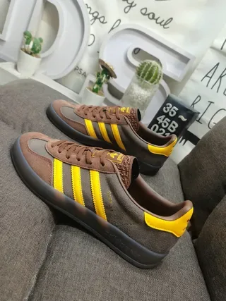 Adidas Spezial Brown and Yellow Lifestyle Sneakers 7