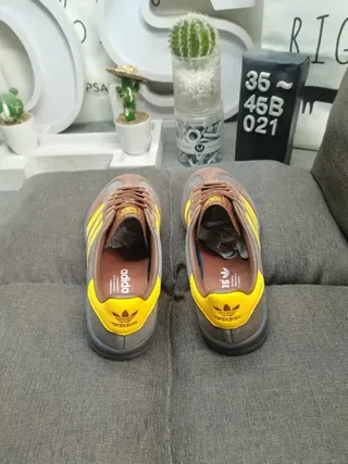 Adidas Spezial Brown and Yellow Lifestyle Sneakers 8