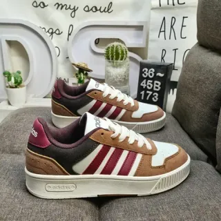 Adidas Spezial Brown Burgundy White Lifestyle Sneakers