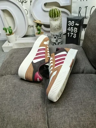 Adidas Spezial Brown Burgundy White Lifestyle Sneakers 6